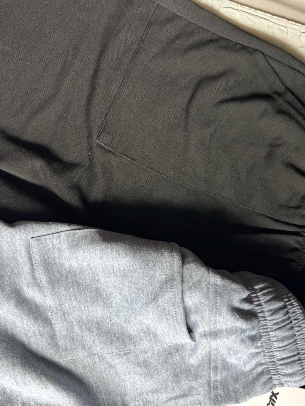 New Shorts Boy 11-12Y Kids Elastic-Waist Knit Shorts - Gray & Black